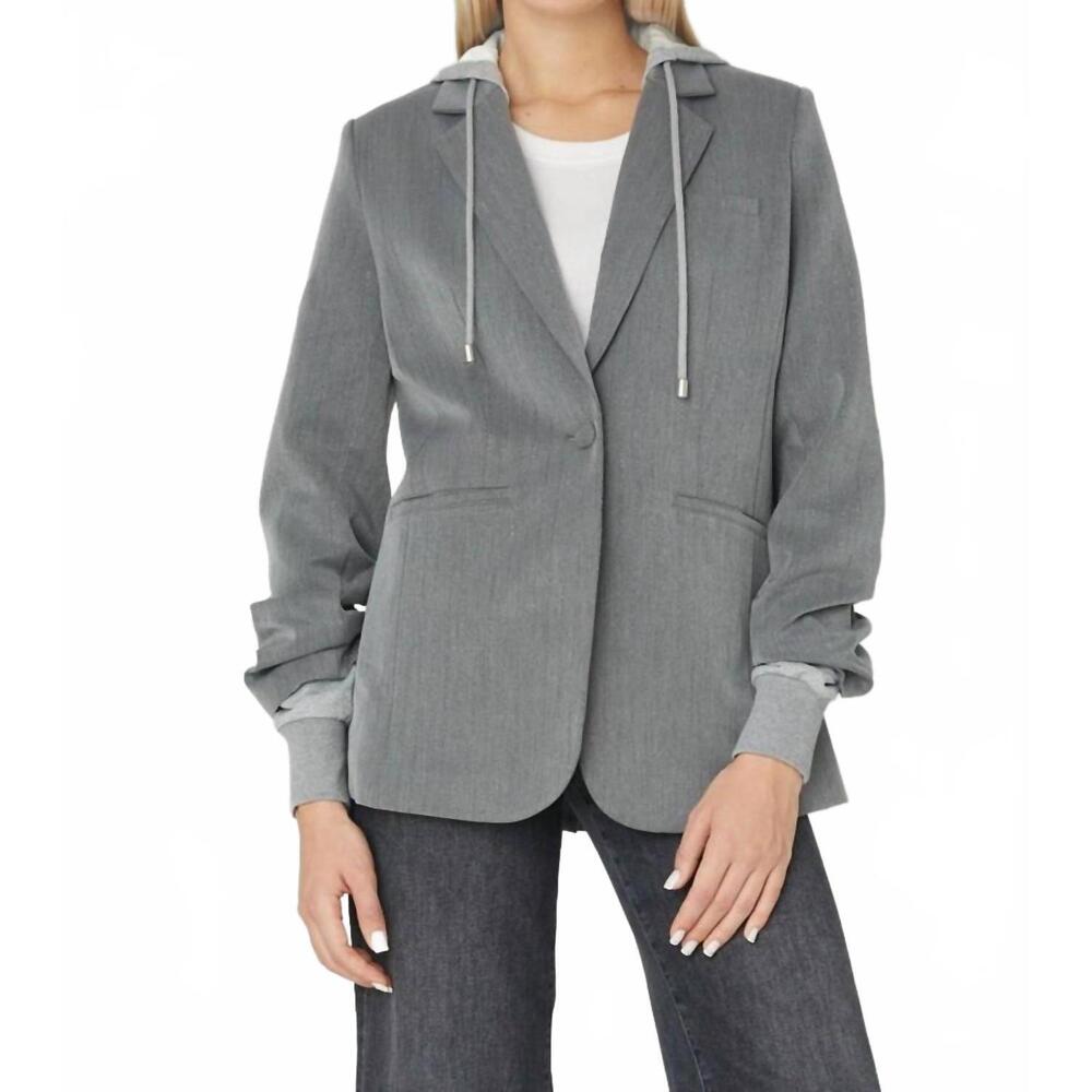NEW JS71 brandi jacket in grey stripe